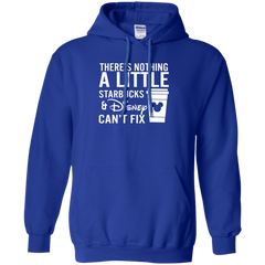 There's Nothing A Little Starbucks & Disney Can't Fix Shirt Hoodie - The White Eagles