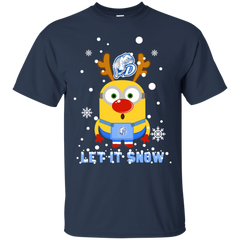 Minion Drake Bulldogs Ugly Christmas Sweaters Let It Snow Cotton T-Shirt - The White Eagles