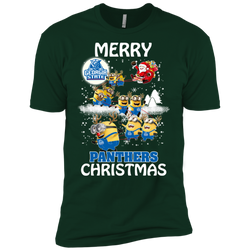 Georgia State Panthers Ugly Christmas Sweaters Minions Santa Claus Merry Christmas Men's Sleeve Shirt - The White Eagles