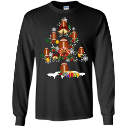Christmas Is Coming Football Santa Claus Ugly Christmas Sweater LS Cotton T-Shirt - The White Eagles