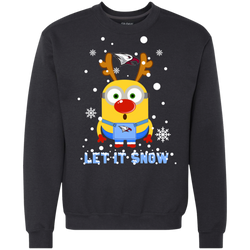 Minion North Carolina Central Eagles Ugly Christmas Sweaters Let It Snow Sweatshirt - The White Eagles