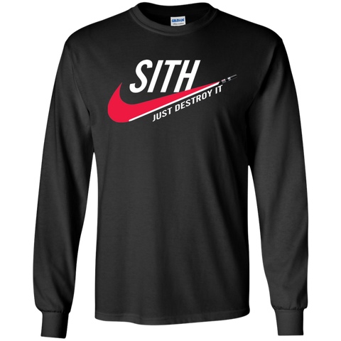 Sith Just Destroy It Shirt LS Cotton T-Shirt - The White Eagles