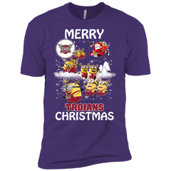 Troy Trojans Ugly Christmas Sweaters Minions Santa Claus Merry Christmas Men's Sleeve Shirt - The White Eagles