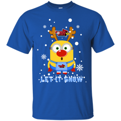 Minion Illinois State Redbirds Ugly Christmas Sweaters Let It Snow Cotton T-Shirt - The White Eagles