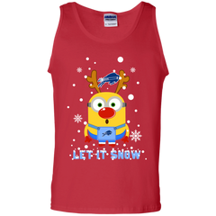 Minion Howard Bison Ugly Christmas Sweaters Let It Snow Tank Top - The White Eagles