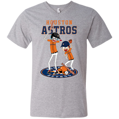 Houston Astros Baseball Rick And Morty Men's V-Neck T-Shirt - The White Eagles