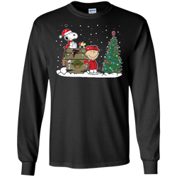 Atlanta Falcons Snoopy The Peanuts Ugly Christmas Sweater  Super Bowl LS Cotton T-Shirt - The White Eagles