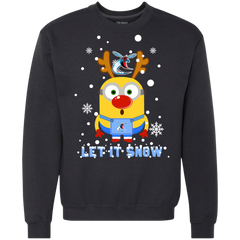 Minion Delaware State Hornets Ugly Christmas Sweaters Let It Snow Sweatshirt - The White Eagles