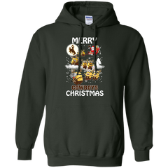 Wyoming Cowboys Ugly Christmas Sweaters Minions Santa Claus Merry Christmas Hoodie - The White Eagles
