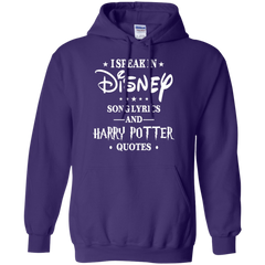 I Speak In Disney Song Lyrics And Harry Potter Quotes Shir Hoodie - The White Eagles
