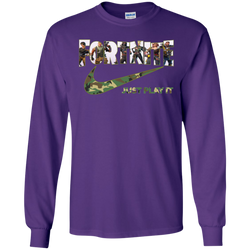 Fortnite Nike Camo Just Play It Shirts LS Cotton T-Shirt - The White Eagles