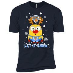 Minion New York Knicks Ugly Christmas Sweaters Let It Snow Men's Sleeve Shirt - The White Eagles