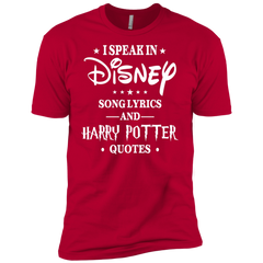 I Speak In Disney Song Lyrics And Harry Potter Quotes Shir Men's Sleeve Shirt - The White Eagles