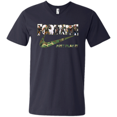 Fortnite Nike Camo Just Play It Shirts Men's V-Neck T-Shirt - The White Eagles