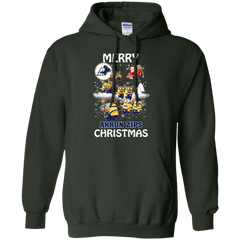 Akron Zips Ugly Christmas Sweaters Minions Santa Claus Merry Christmas Hoodie - The White Eagles