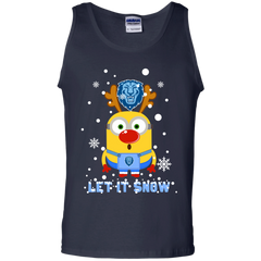 Minion Columbia Lions Ugly Christmas Sweaters Let It Snow Tank Top - The White Eagles