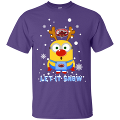Minion Jacksonville State Gamecocks Ugly Christmas Sweaters Let It Snow Cotton T-Shirt - The White Eagles
