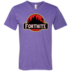 Fortnite Jurassic Park Jurassic World Fallen Kingdom Men's V-Neck T-Shirt - The White Eagles