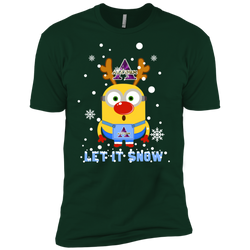 Minion Alcorn State Braves Ugly Christmas Sweaters Let It Snow Men's Sleeve Shirt - The White Eagles