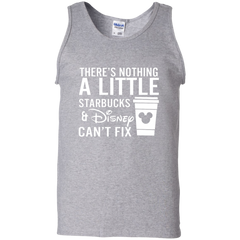 There's Nothing A Little Starbucks & Disney Can't Fix Shirt Tank Top - The White Eagles