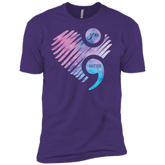 You Matter Don't Let Your Story End Semicolon Shirt Men's Sleeve Shirt - The White Eagles