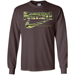 Fortnite Nike Just Play It Camo LS Cotton T-Shirt - The White Eagles