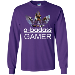 A-badass Gamer Fortnite Adidas LS Cotton T-Shirt - The White Eagles
