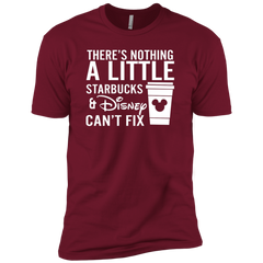 There's Nothing A Little Starbucks & Disney Can't Fix Shirt Men's Sleeve Shirt - The White Eagles