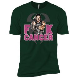 Roman Reigns Fuck Cancer Breast Cancer Awareness Men's Sleeve Shirt - The White Eagles