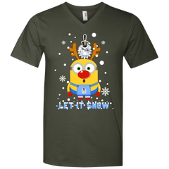 Minion Citadel Bulldogs Ugly Christmas Sweaters Let It Snow Men's V-Neck T-Shirt - The White Eagles
