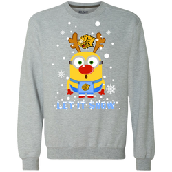 Minion Arkansas-pine Bluff Golden Lions Ugly Christmas Sweaters Let It Snow Sweatshirt - The White Eagles