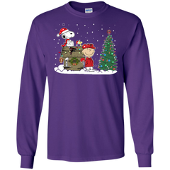 Atlanta Falcons Snoopy The Peanuts Ugly Christmas Sweater  Super Bowl LS Cotton T-Shirt - The White Eagles