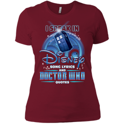 I Speak In Disney Song Lyrics And Doctor Who Quotes Shirt Ladies' Shirt - The White Eagles