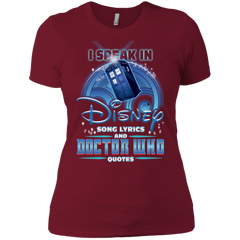 I Speak In Disney Song Lyrics And Doctor Who Quotes Shirt Ladies' Shirt - The White Eagles