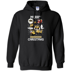 Western Michigan Broncos Ugly Christmas Sweaters Minions Santa Claus Merry Christmas Hoodie - The White Eagles