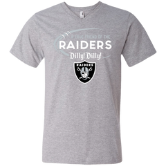 Dilly Dilly Raiders A True Friend Of The Raiders Men's V-Neck T-Shirt - The White Eagles