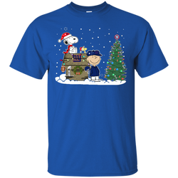 New York Giants Snoopy The Peanuts Ugly Christmas Sweater  Super Bowl Cotton T-Shirt - The White Eagles