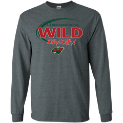 Dilly Dilly A True Friend Of The Minnesota Wild LS Cotton T-Shirt - The White Eagles