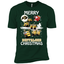 Colorado Buffaloes Ugly Christmas Sweaters Minions Santa Claus Merry Christmas Men's Sleeve Shirt - The White Eagles