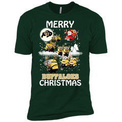 Colorado Buffaloes Ugly Christmas Sweaters Minions Santa Claus Merry Christmas Men's Sleeve Shirt - The White Eagles