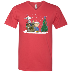 Tennessee Titans Snoopy The Peanuts Ugly Christmas Sweater  Super Bowl Men's V-Neck T-Shirt - The White Eagles