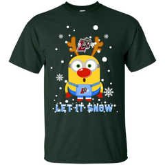 Minion Lafayette Leopards Ugly Christmas Sweaters Let It Snow Cotton T-Shirt - The White Eagles