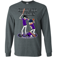 Colorado Rockies Baseball Rick And Morty LS Cotton T-Shirt - The White Eagles