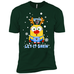 Minion Maine Black Bears Ugly Christmas Sweaters Let It Snow Men's Sleeve Shirt - The White Eagles