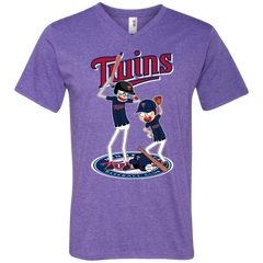 Minnesota Twins Baseball Rick And Morty Men's V-Neck T-Shirt - The White Eagles