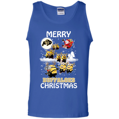 Colorado Buffaloes Ugly Christmas Sweaters Minions Santa Claus Merry Christmas Tank Top - The White Eagles