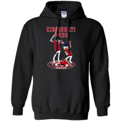 Cincinnati Reds Baseball Rick And Morty Hoodie - The White Eagles