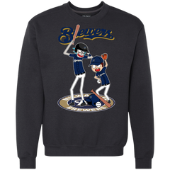Milwaukee Brewers Baseball Rick And Morty Sweatshirt - The White Eagles