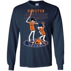 Houston Astros Baseball Rick And Morty LS Cotton T-Shirt - The White Eagles