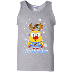 Minion Florida A&m Rattlers Ugly Christmas Sweaters Let It Snow Tank Top - The White Eagles